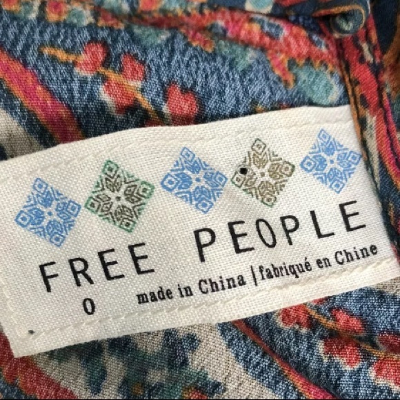 Free People Paisley Fit & Flare Mini Skater Dress - Picture 6 of 8